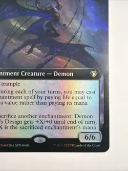 Demon of Fate's Design (Extended Art) Commander Masters Foil - Image 4