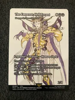 Magic MTG - The Emperor, Hell Tyrant - Yawgmoth (Showcase) - Final Fantasy - Image 1