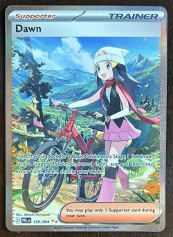 Pokemon Dawn 129/094 Phantasmal Flames Holo SIR Full Art Trainer - Image 1