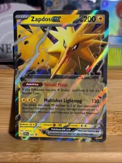 ZAPDOS ex SV049 Scarlet & Violet Black Star Promo Holo Pokemon TCG Near Mint - Image 1