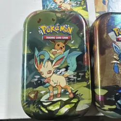 Pokemon Prismatic Evolutions Costco Complete Full Set of 8 Tins No Packs - Image 2