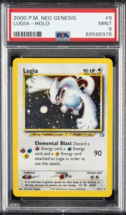 2000 POKEMON NEO GENESIS #9 LUGIA-HOLO PSA 9 - Image 1