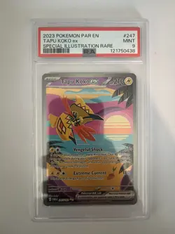 Pokemon Tapu Koko ex 247/182 Paradox Rift Graded PSA 9 SPECIAL ILLUSTRATION RARE - Image 1