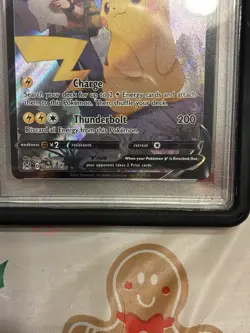 2022 Pokemon - Pikachu V TG16/TG30 Lost Origin PSA 8 with guard - Image 3