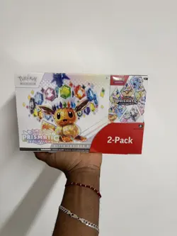 Pokemon TCG Prismatic Evolutions ETB, Booster Bundle Costco 2pk New, Sealed - Image 1