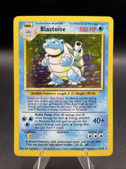 Pokemon TCG Blastoise 002/102 Base Set Holo Rare - Image 1