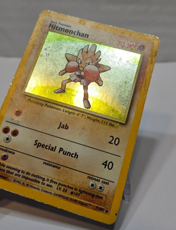 Hitmonchan 7/102 Holo Rare Base Set Unlimited Pokemon 768 - Image 4