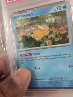 Pokemon TCG Psyduck Scarlet & Violet Holo Mega Evolution Promo Swirl PSA 10 - Image 3
