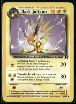 Dark Jolteon - Pokemon Team Rocket #38/82 - Image 1