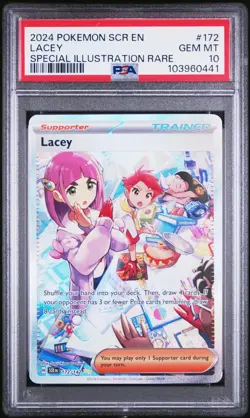 2024 Pokemon SCR EN-Stellar Crown Lacey Special Illustration Rare PSA 10 #172 - Image 1