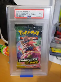 2020 Pokemon Champion's Path booster Gigantamax Alcremie PSA 9 MINT 82769744 - Image 1