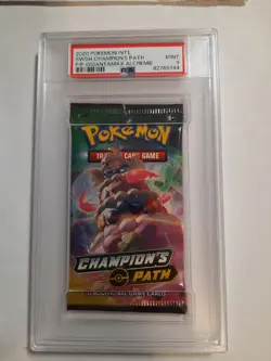 2020 Pokemon Champion's Path booster Gigantamax Alcremie PSA 9 MINT 82769744 - Image 3