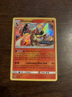 Charizard Pre-Release Black Star Promo SM158 Team Up Pokemon TCG - Image 4