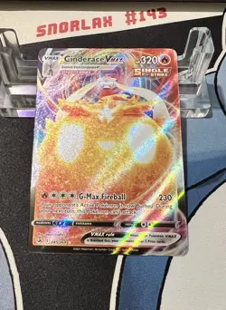 Pokemon TCG Cinderace VMAX 045/264 Ultra Rare Fusion Strike NM - Image 1