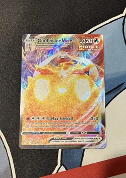 Pokemon TCG Cinderace VMAX 045/264 Ultra Rare Fusion Strike NM - Image 2