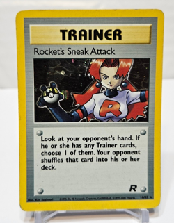 Rocket's Sneak Attack 16/82 Holo Rare Unlimited Team Rocket Pokemon 802 - Image 1