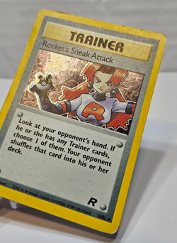 Rocket's Sneak Attack 16/82 Holo Rare Unlimited Team Rocket Pokemon 802 - Image 3