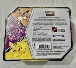Pokemon TCG V Powers Tin Eternatus V 5 Booster Packs Factory Sealed FREE SHIP - Image 2