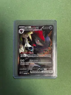 Pokemon N's Zoroark ex 185/159 Sv09: Journey Together Holo SIR NM+ CONTENDER! - Image 2