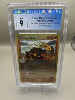 Pokemon TCG Team Magma's Lairon Team Magma vs Team Aqua #20/95 Reverse Holo Rare - Image 2