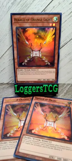 Yu-Gi-Oh! Herald of Orange Light x3 / BLMM EN103 1st Edition NM - Image 1