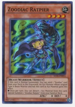 Yu-Gi-Oh! - Zoodiac Ratpier - RATE-EN014 - Super Rare - NM/M - NEW - Image 1
