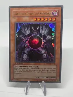 Yugioh Caius the Shadow Monarch Ultra Rare German SDDE-DE001 1st Edition - Image 1