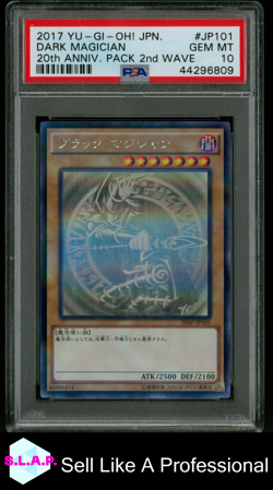 DARK MAGICIAN WAVE YU-GI-OH! JAP 20TH ANN. PACK 2ND WAVE 2017 JP101 PSA 10 - Image 1