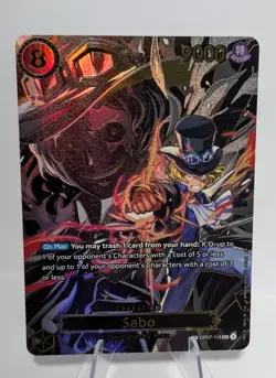 One Piece Carrying On His Will Sabo OP07-118 SP SEC Secret Rare - Image 1