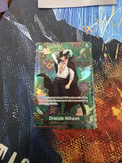 In Hand! English One Piece Dracule Mihawk OP12-030 SP The Azure Sea’s Seven OP14 - Image 1