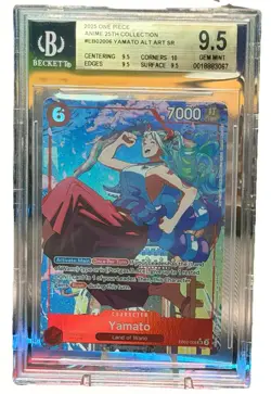 One Piece TCG English Yamato EB02-006 Alt Art Parallel Card BGS 9.5 Gem Mint - Image 1