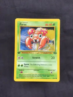 Pokemon Cards: Jungle 1st Edition Common: Paras 59/64 - Image 1