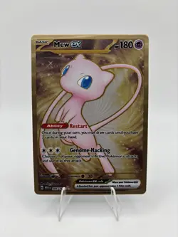 Mew ex 151 Ultimate Premium Collection Metal Card Double Rare 205/165 - Image 1