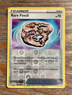 Pokemon TCG holo Rare Fossil 167/189 Trainer card NM Sword & Shield - Image 1