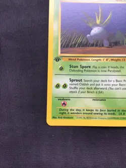 Pokemon Cards: Jungle 1st Edition Common: Oddish 58/64 - Image 5