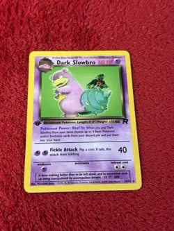 Dark Slowbro 29/82 Team Rocket Regular 1st Edition Pokemon Card Lp Vintage - Image 1