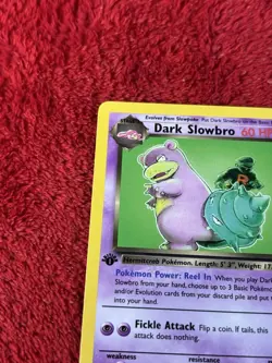 Dark Slowbro 29/82 Team Rocket Regular 1st Edition Pokemon Card Lp Vintage - Image 2