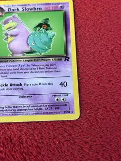 Dark Slowbro 29/82 Team Rocket Regular 1st Edition Pokemon Card Lp Vintage - Image 4