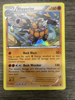 Rhyperior - 62/146 - XY Base Set Holo Rare Pokemon Pokemon TCG Card - Image 1