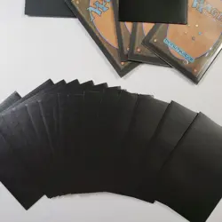 100 Full-Size Large Card MATTE BLACK SLEEVES Deck Protectors Magic Pokemon - Image 5