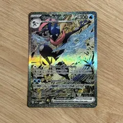 Pokemon TCG Greninja ex 132 SVP Scarlet and Violet Promo Card Full Art - Image 1
