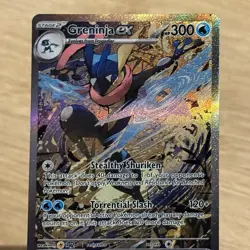 Pokemon TCG Greninja ex 132 SVP Scarlet and Violet Promo Card Full Art - Image 2