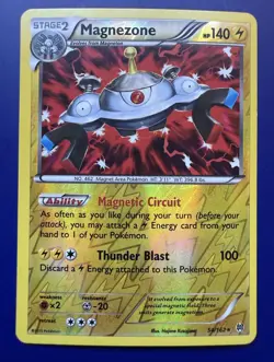 💥 Magnezone Reverse Holo 54/162 XY BREAKthrough Pokemon Card TCG 2015 LP/NM - Image 1
