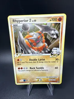 Rhyperior 32/111 Holo Platinum Rising Rivals Pokemon Card MP - Image 1