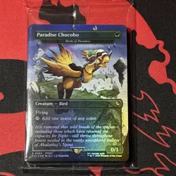 PARADISE CHOCOBO - Birds of Paradise MTG x Final Fantasy with 15 Land Cards New - Image 1