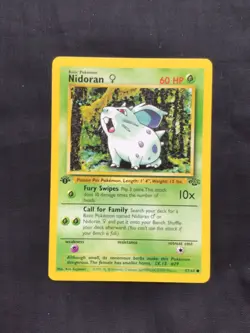 Pokemon Cards: Jungle 1st Edition Common: Nidoran 57/64 - Image 1