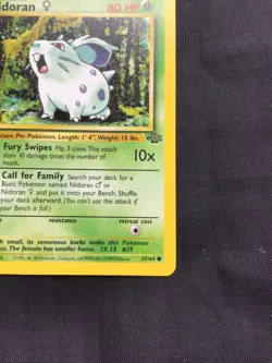 Pokemon Cards: Jungle 1st Edition Common: Nidoran 57/64 - Image 4