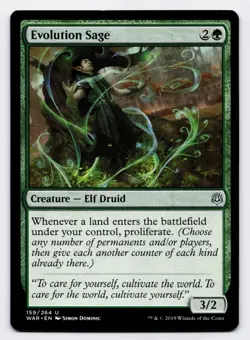 Evolution Sage [159/264] WAR Uncommon Non-Foil [MTG Card English] - Image 1