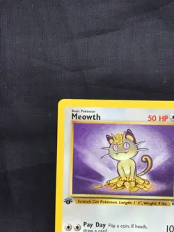Pokemon Cards: Jungle 1st Edition Common: Meowth 56/64 - Image 2