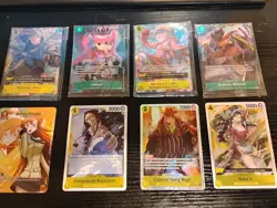 Rare Lot Of 42 One Piece Illustration Rares Plus 4 Sealed Promo Cards All Nmtom - Image 1